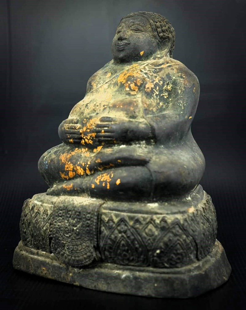 Extremely Rare Early 19C Bronze Thai Rattanakosin Buddha # DW205